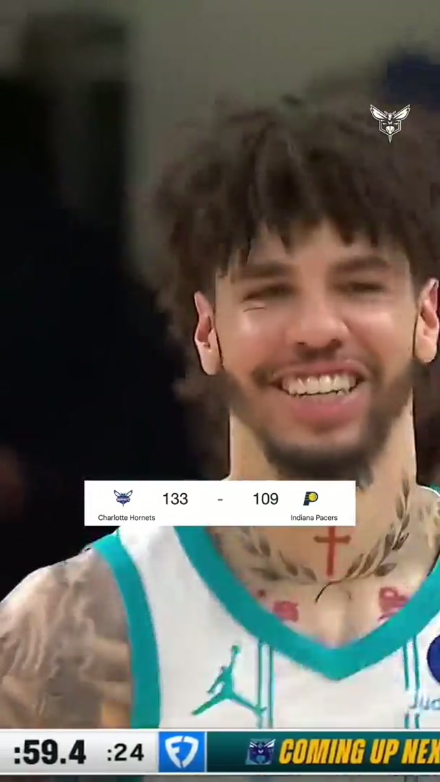 GOOD NIGHT FROM INDIANAPOLIS #charlottehornets #win #nba 