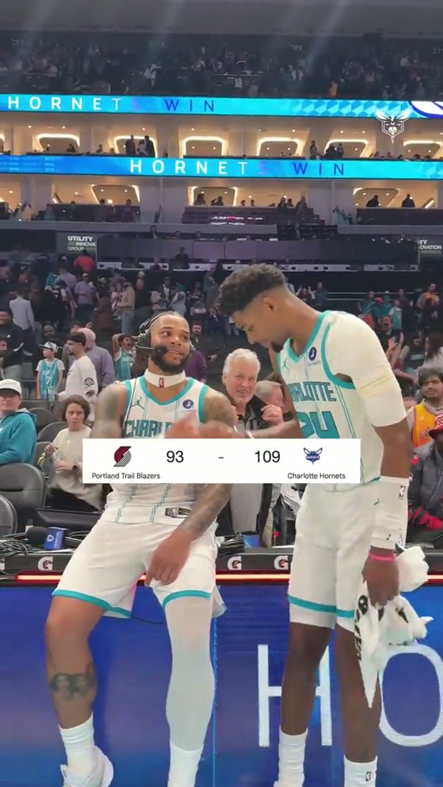 LEAVING FEBRUARY WITH A DUB #charlottehornets #win #nba 