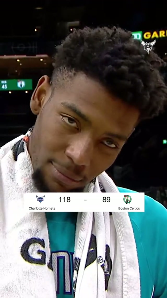 COMING HOME WITH ANOTHA WIN #charlottehornets #win 