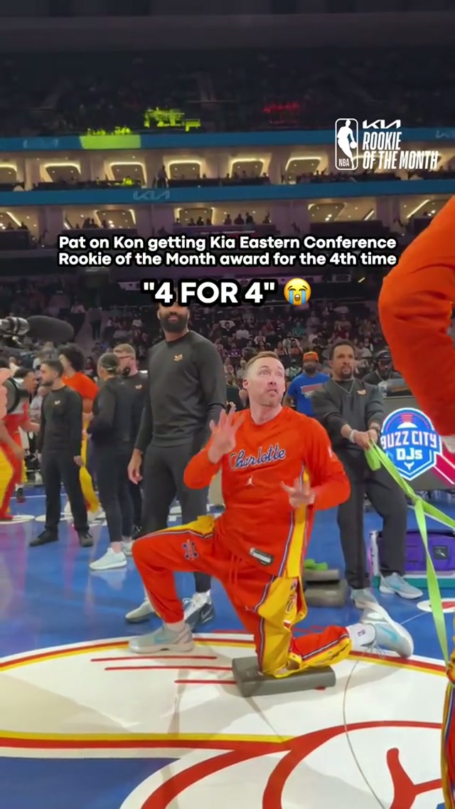 love the support from pc 🥹

Kon goes “4 FOR 4” for @Kia America  Eastern Conference Rookie of the Month #charlottehornets #konknueppel #award 