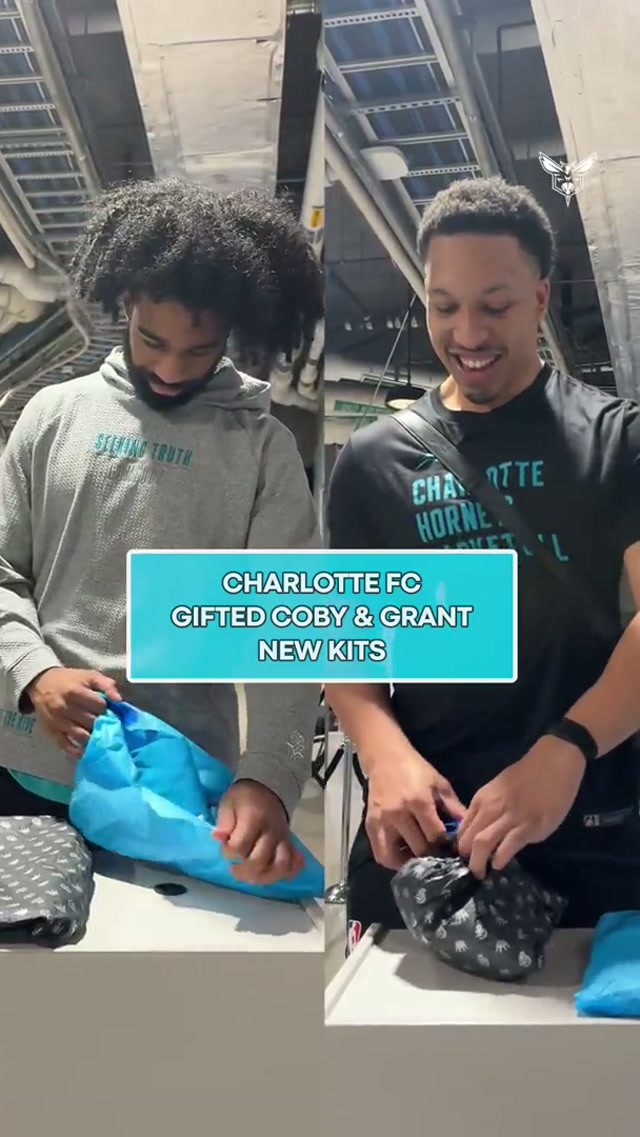 for the crown 🩵 thank you @Charlotte Football Club ! #charlottehornets #charlottefc #soccer 