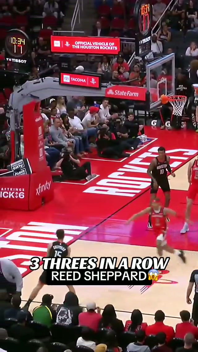 15% chance of rain in Houston tonight ☔️ #reedsheppard #rockets #nba 