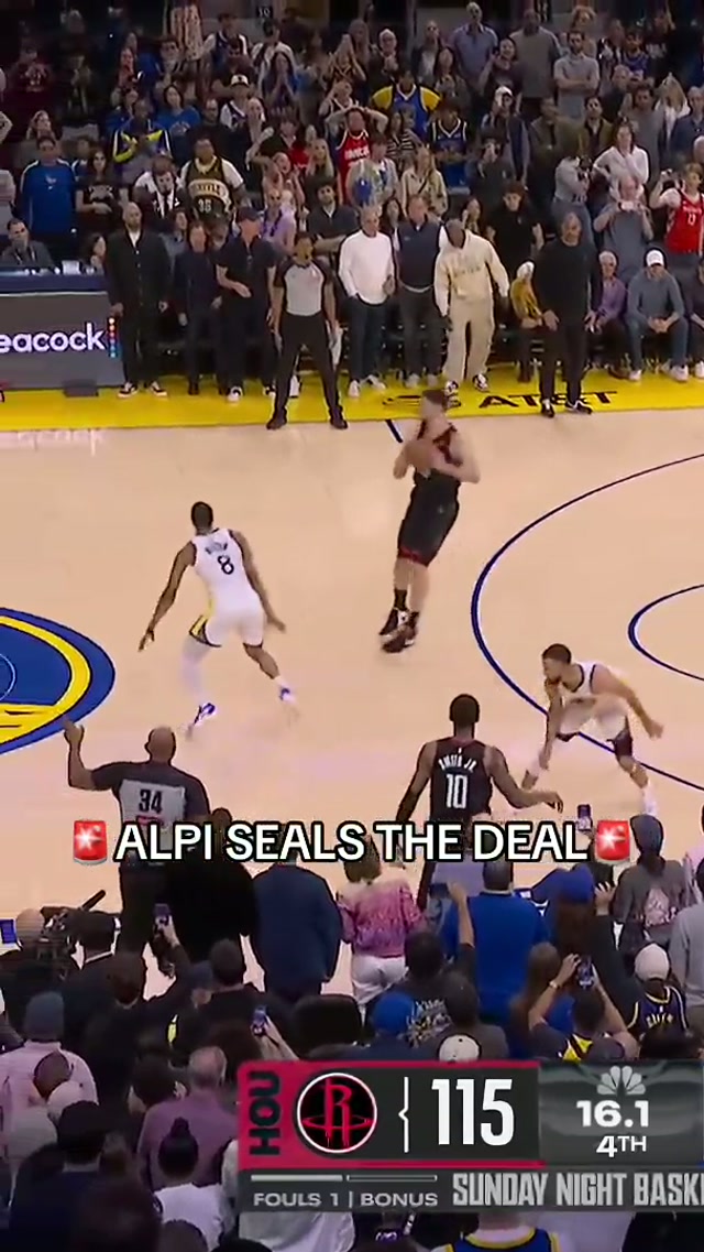 CLUTCH. ALPEREN. SENGUN. 🥶 #Rockets #NBA #AlperenSengun 