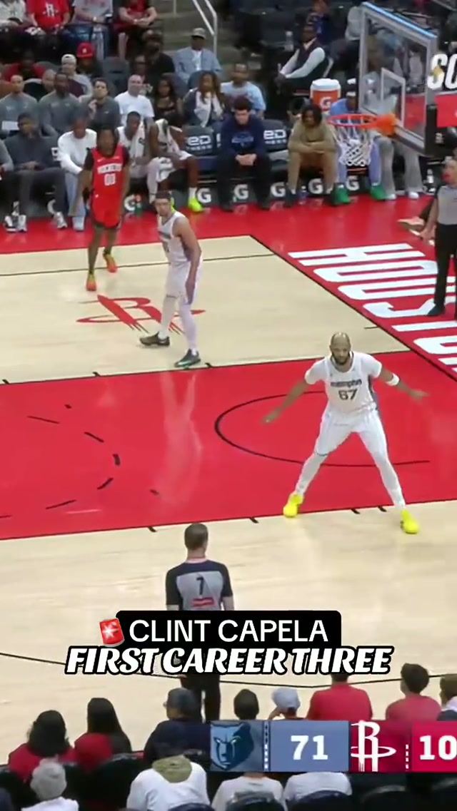 CLINT CAP3LA 👌 #Rockets #NBA #ClintCapela 