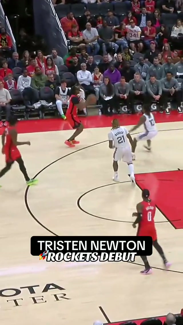 12 PTS in 12 MINS 🔥 #TristenNewton #Rockets #NBA 
