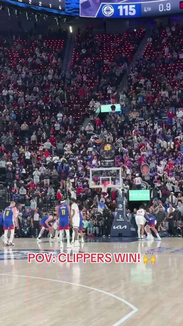 Admin POV of a Clippers home dub! 🙌 #pov #nba #clippers #basketball #fyp 
