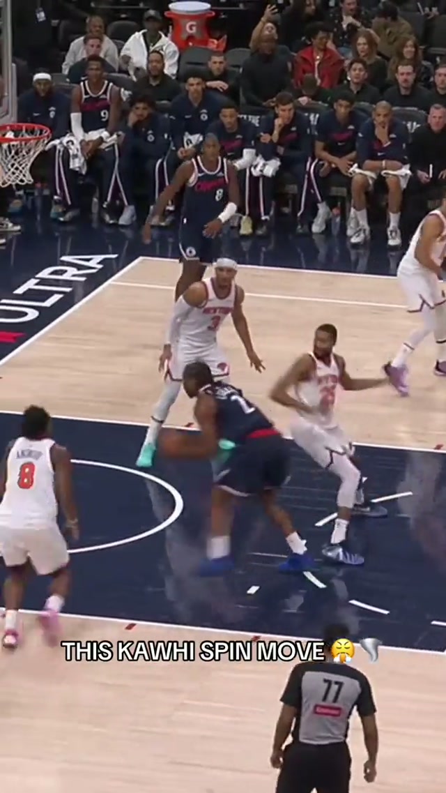 Kawhi turned the spin cycle ON! 🌪️ #nba #basketball #basketballtiktok #kawhileonard #clippers 