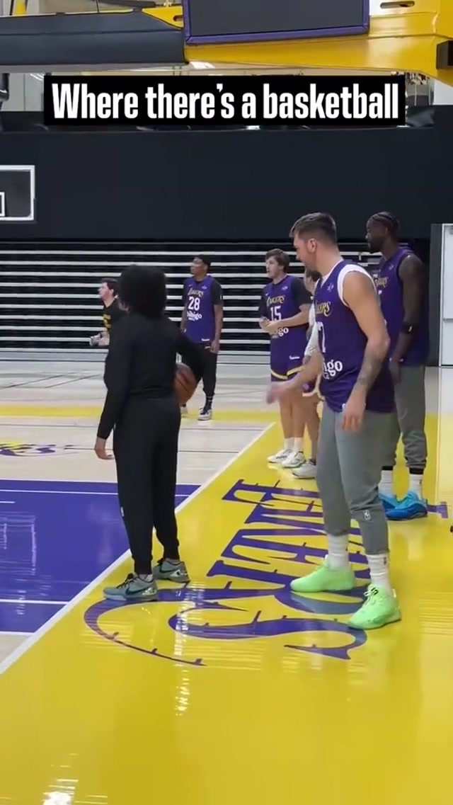 20 seconds of Luka securing the basketball at practice 😂 #lakers