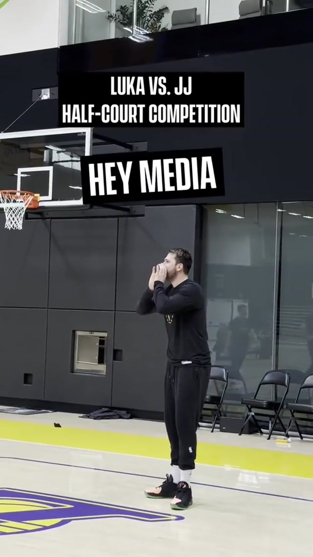 Luka & JJ: ALWAYS competing 😂 #lakers #lukadoncic