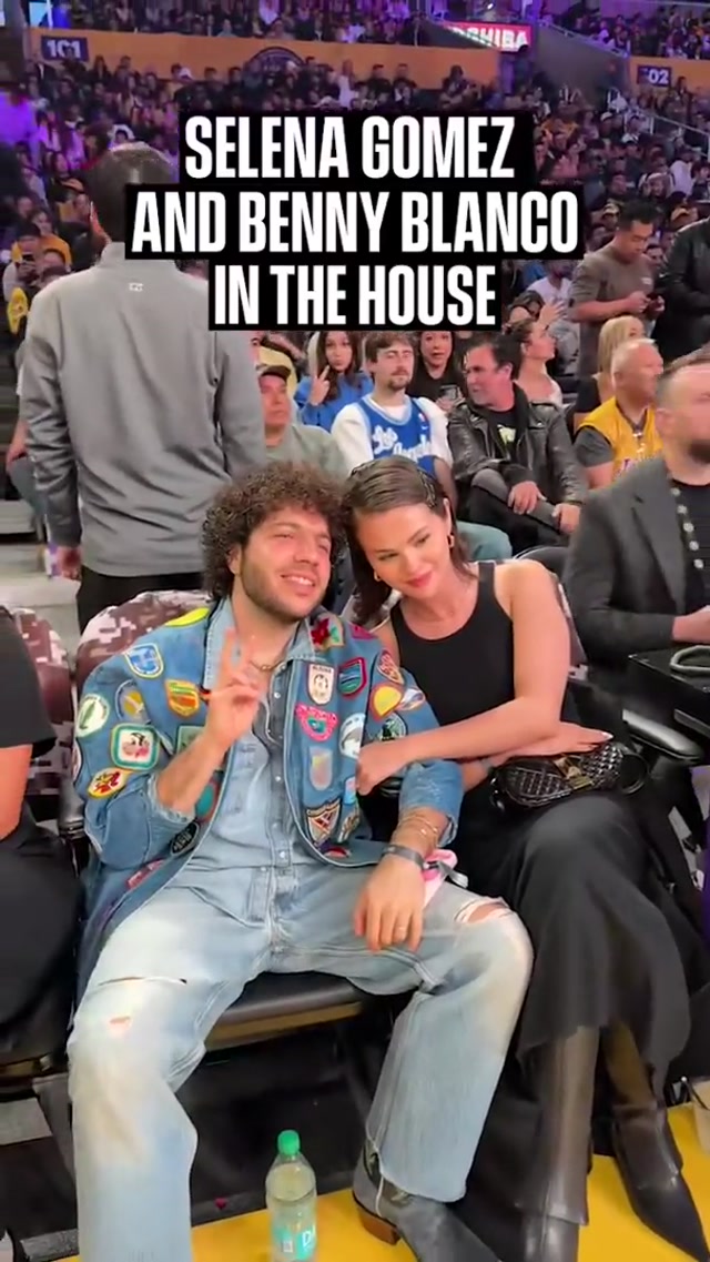 Selena + Benny #Lakers #NBA #SelenaGomez 
