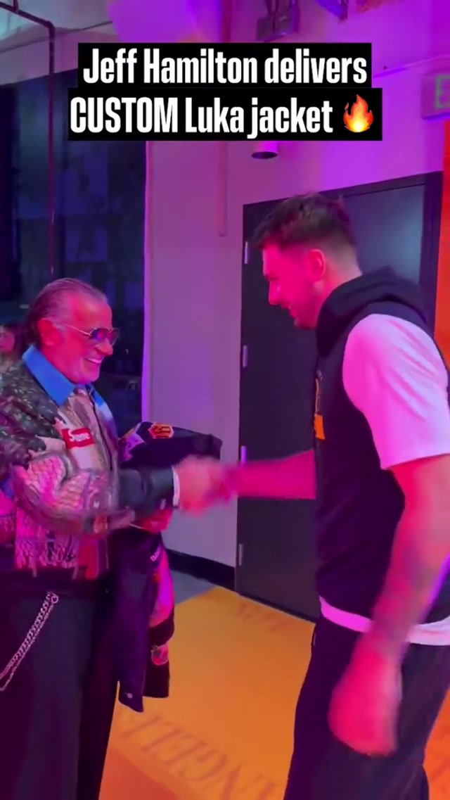 Jeff Hamilton made sure Luka was LA fitted 😎 #lakers #luka #nba 