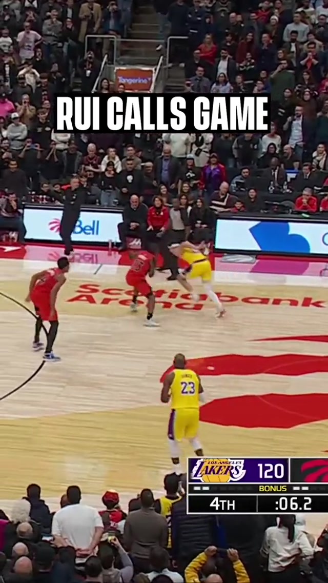 BUZZER BEATER RUI #lakers #nba 