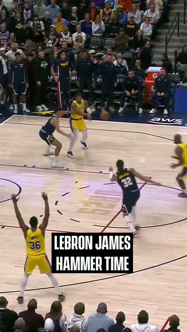 CRUNCH TIME HAMMER TIME #lakers #lebron