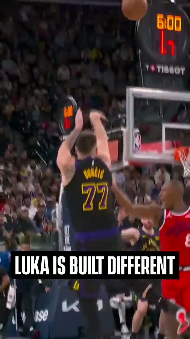Luka…off of one leg…FROM 30 FEET #Lakers #NBA 