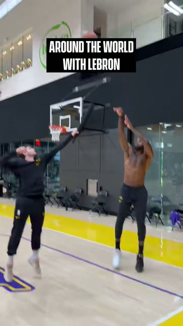 Reps on reps for LeBron #lakers