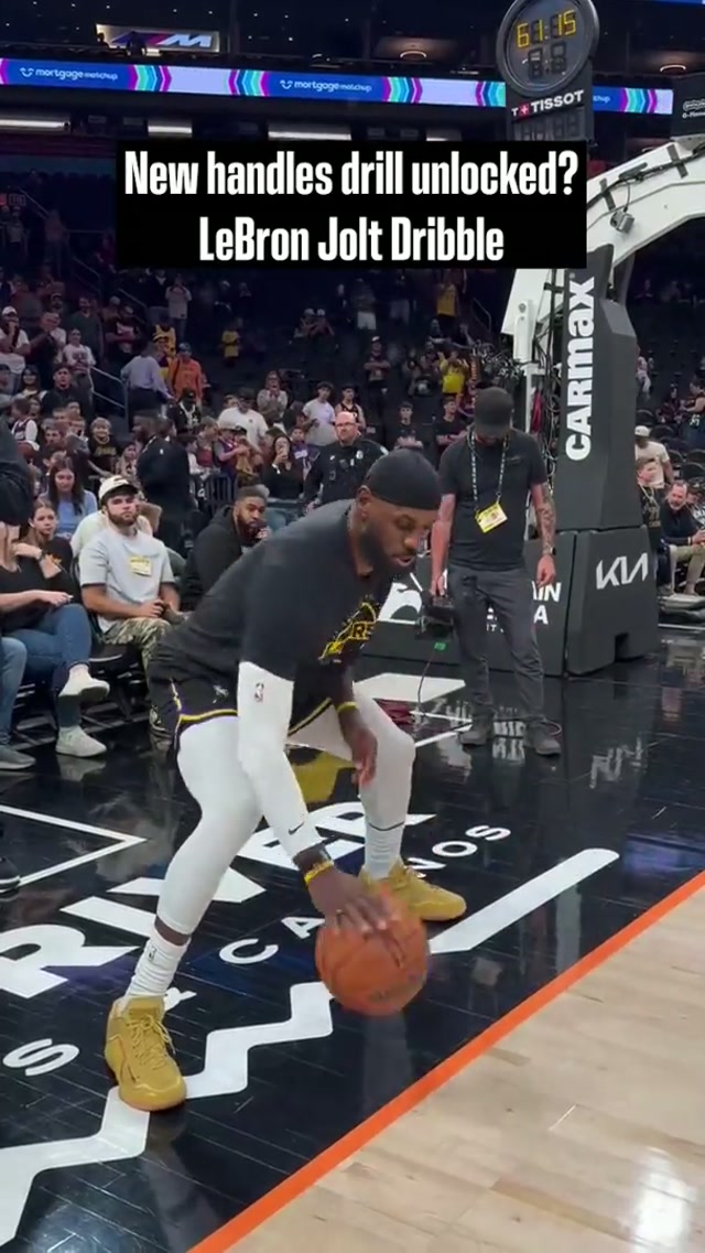 Could you do LeBron’s pregame handles drill? #lakers