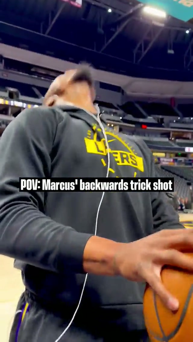 Marcus Smart BACKWARDS corner three 💦 #NBA #Lakers