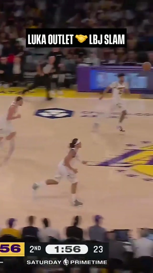 The Bron-Luka connection 💯 #lakers