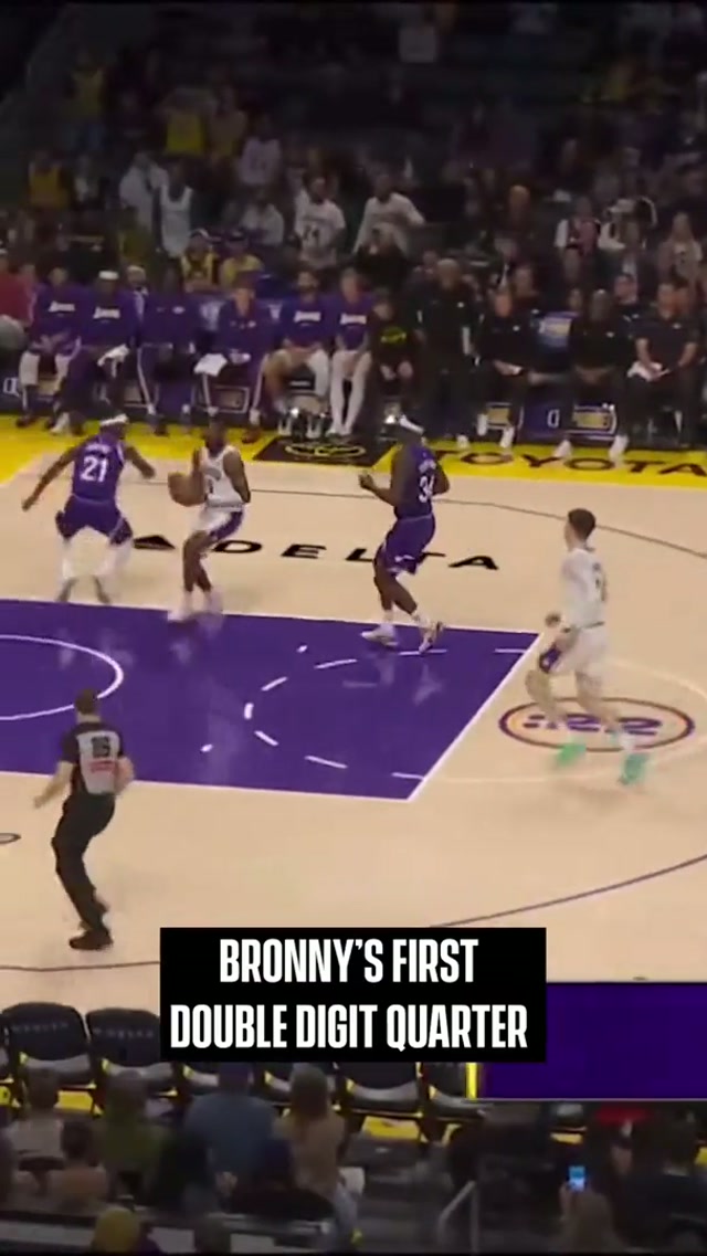Reverse lay and three triples for Bronny 🔥