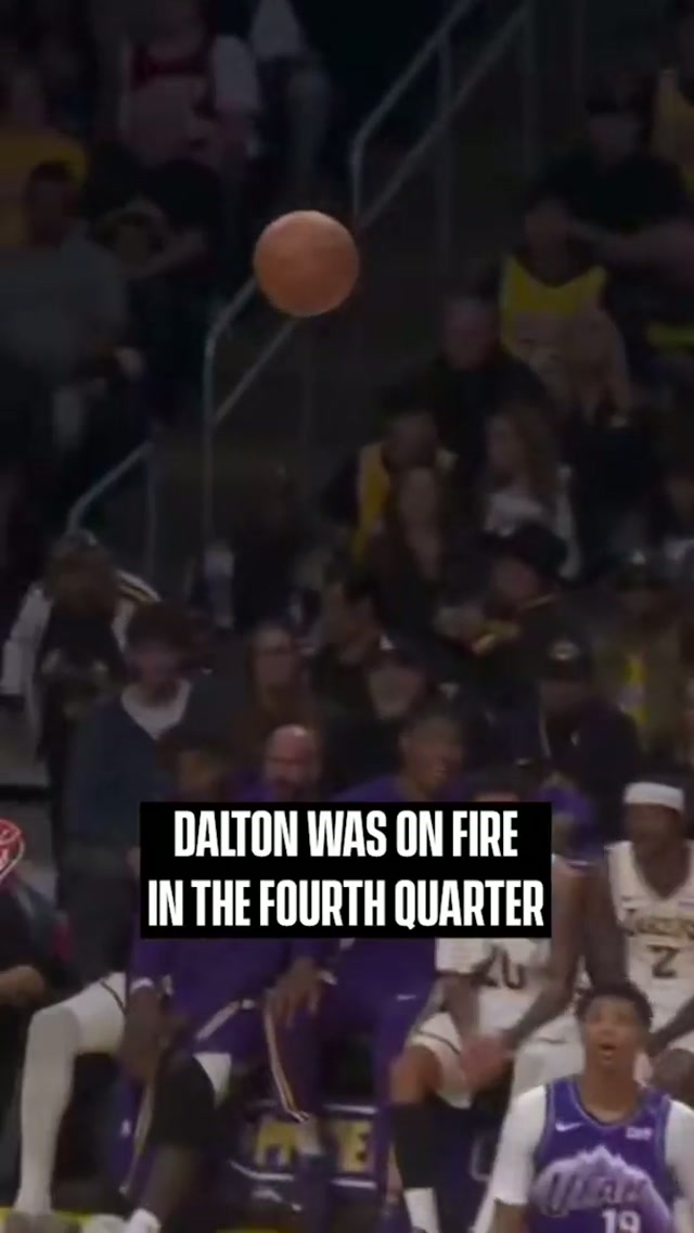 Dalton’s fourth quarter TAKEOVER #lakers