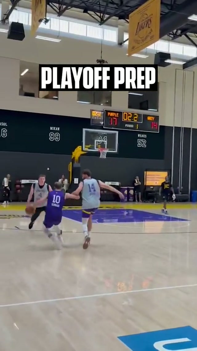 BTS with the Lakers for Playoff Prep #NBA 