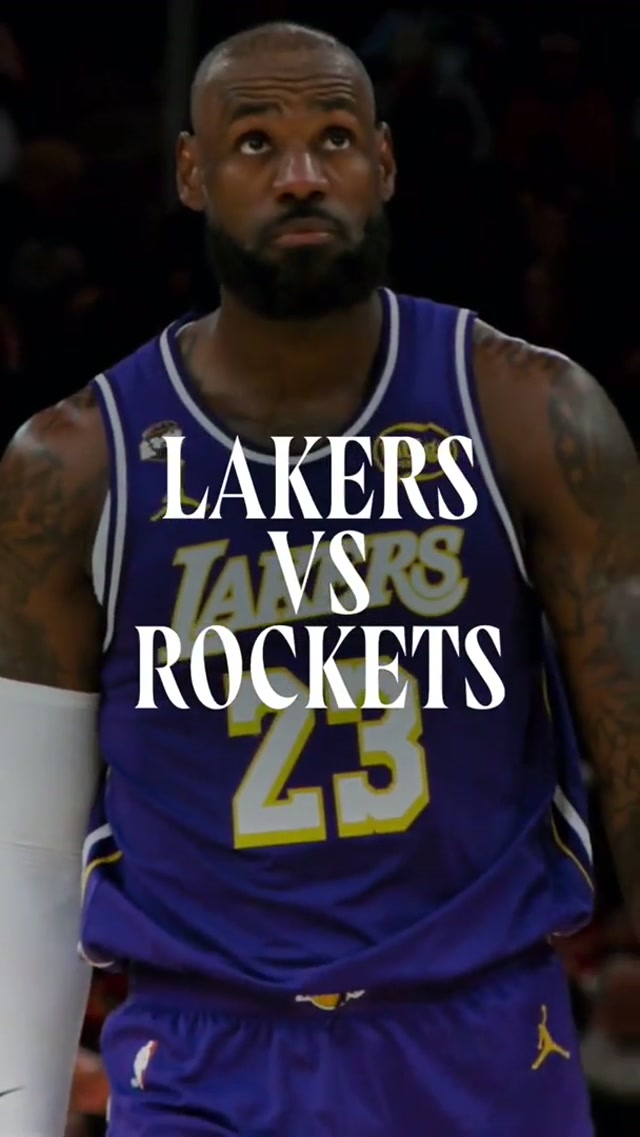 Lakers. Rockets. Coming soon. #nba #playoffs