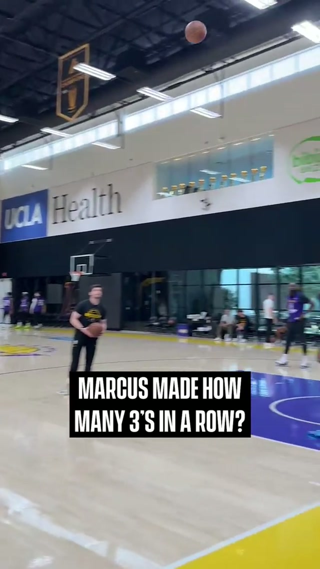 Marcus had the hot hand 😮‍💨 #lakers #NBA 