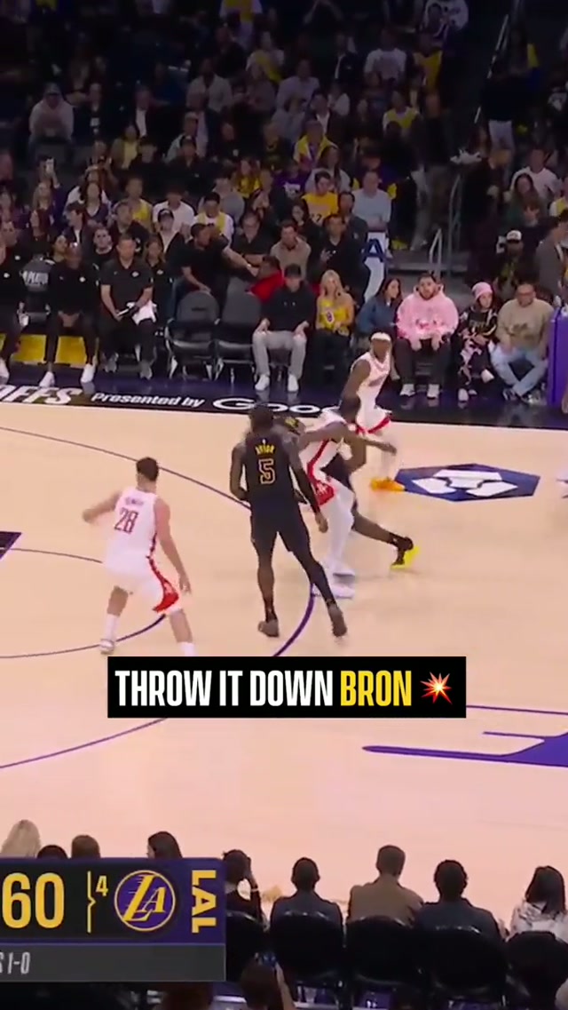 Reverse. Slam. King. 👑 #Lakers #NBAPlayoffs 