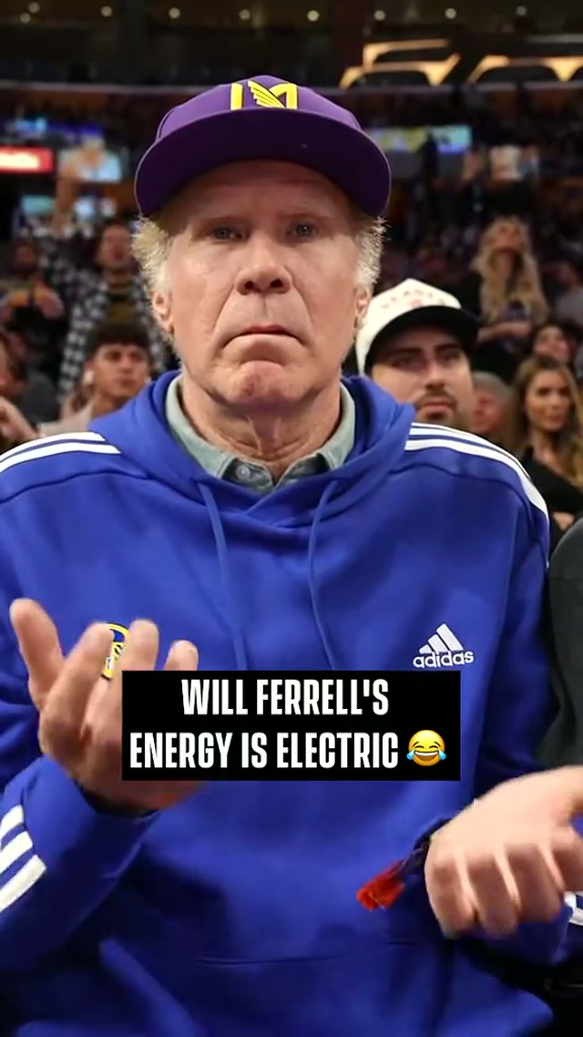 “No one knows what it means…IT GETS THE PEOPLE GOING.” #Lakers #willferrell 