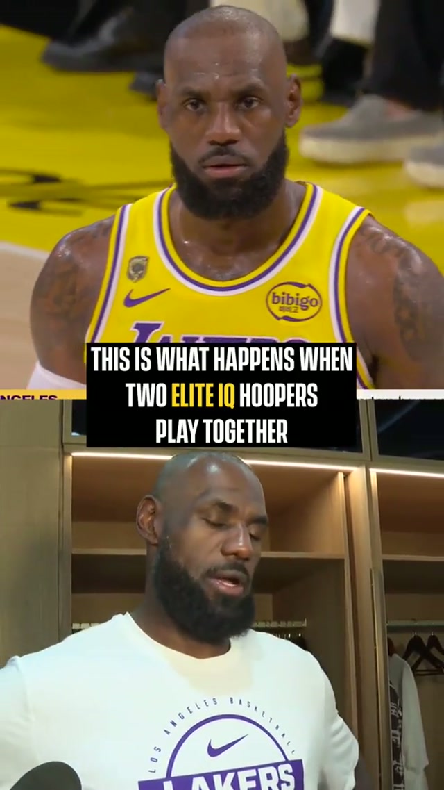 LeBron and Marcus' connection 💯 #lakers #nbaplayoffs