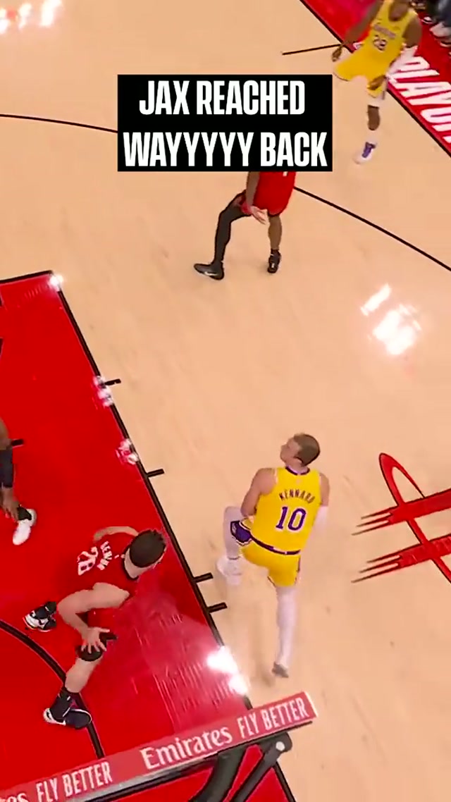 INSANE Catch from Jaxson 🤯 #NBAPlayoffs #Lakers