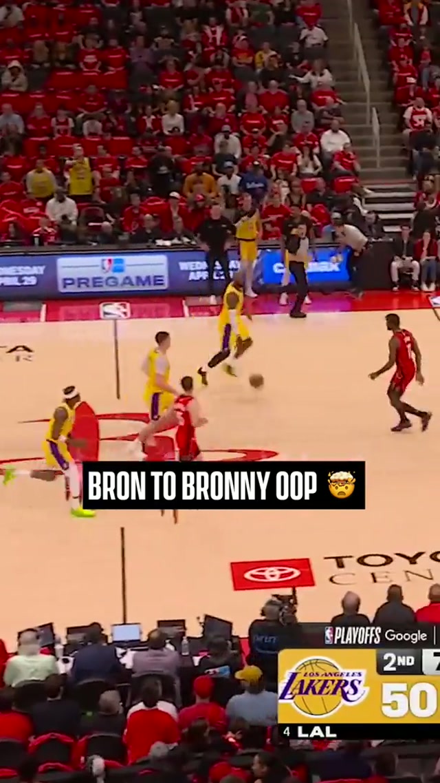 BRON TO BRONNY ‼️ #lakers #nbaplayoffs