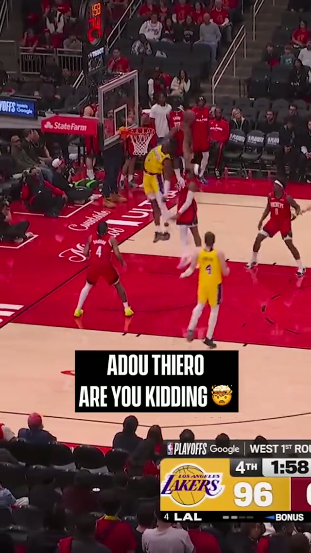 Adou Thiero: UNREAL ATHLETE #lakers #NBAPlayoffs
