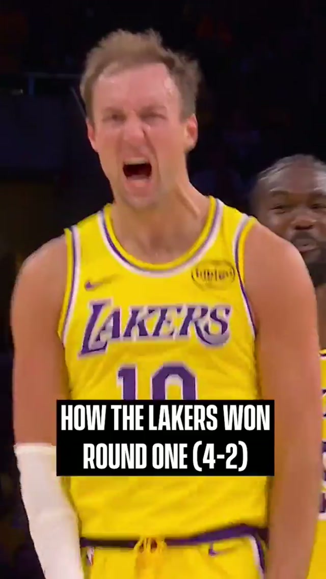 Took the lead and closed it out in six. #lakers #NBAPlayoffs