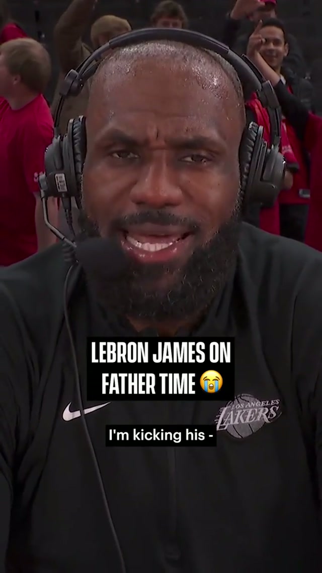 Father time? Never heard of him. #lakers #lebron