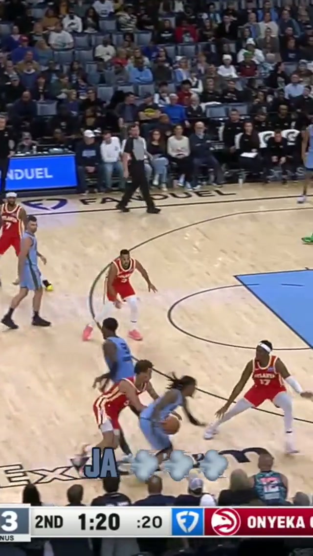 RACK ATTACK 😤💨 #jamorant #memphisgrizzlies #nba #dunk @NBA 