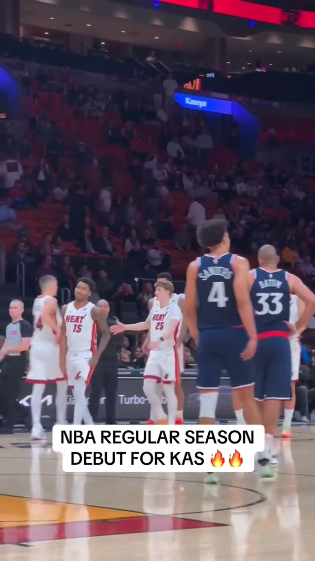 Heat win and kas debut 🔥😤@Kasparas Jakučionis 
#bball #debut #rookie #win 