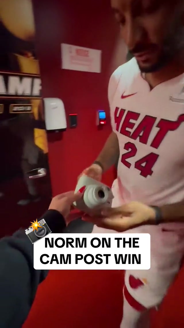 Note to self: never hand Norm the camera again 😭📸 #WINNING #camera #photos #nba 