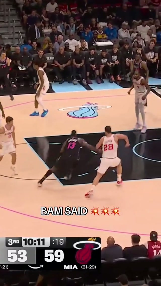 Bam Slam 💥 #nba #miami #dunk #basketball 