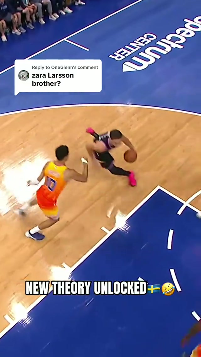 Replying to @OneGlenn The comments have unleashed a new theory🤣 @Zara Larsson #zara #sweden🇸🇪 #swedish #theory #nba 