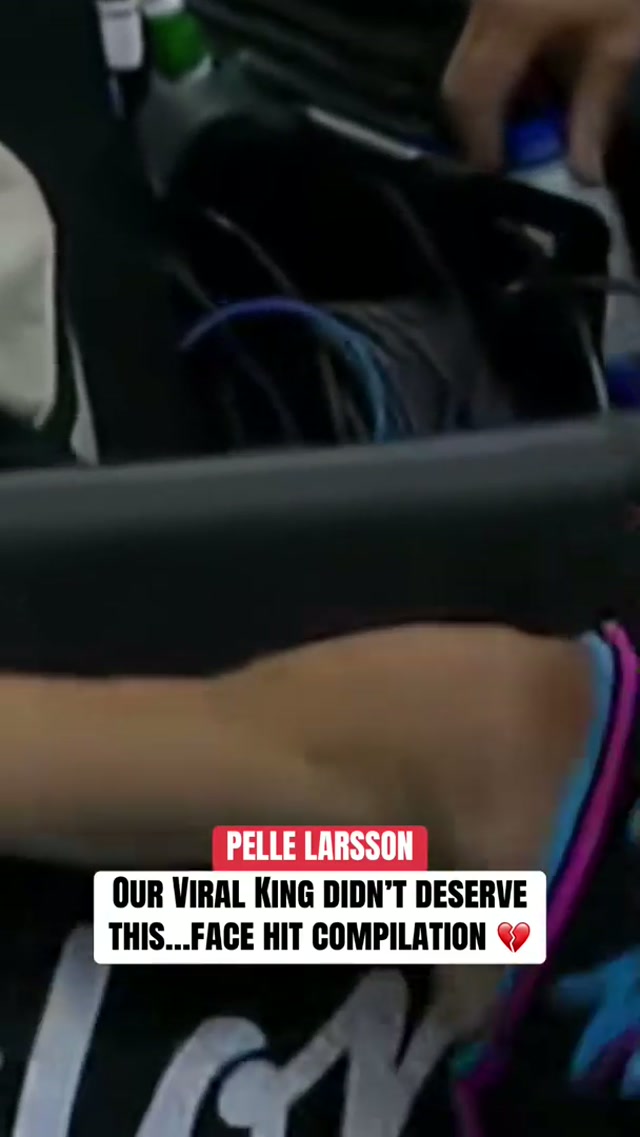 Fun fact: there’s an entire page on X dedicated to Pelle Larsson’s face hits🤣 #viral #nba #injury #basketball #miami 