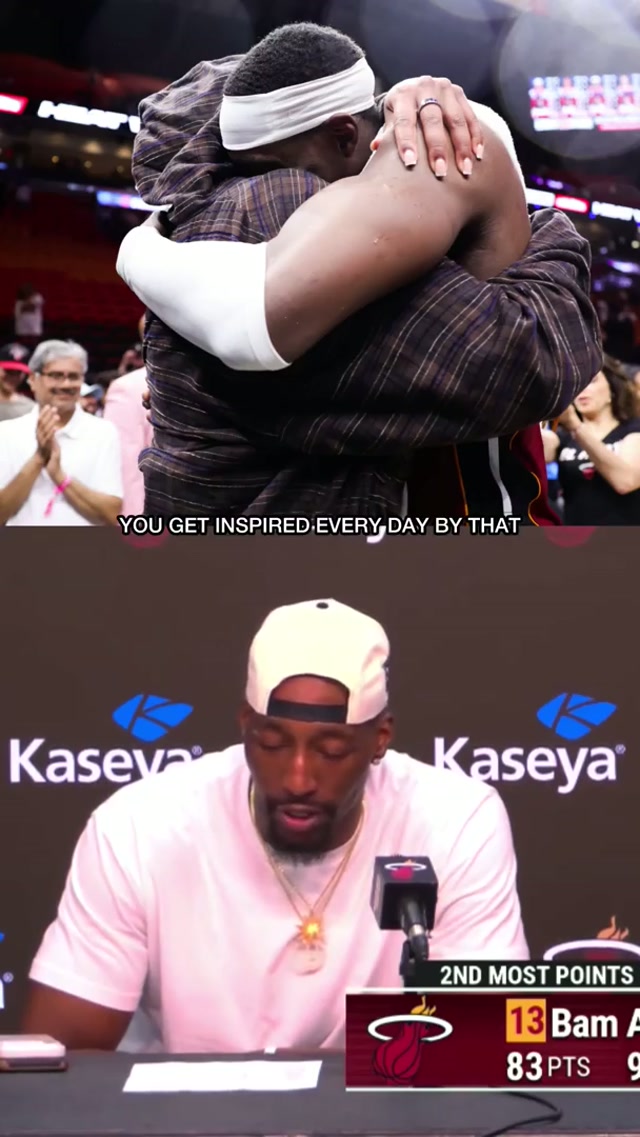 Imagine you just drop 83 and get to do postgame interviews with your biggest supporter 🥹❤️ #bamadebayo #ajawilson #nba 