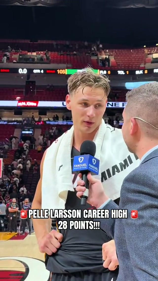 He went off tonight #miami #sweden🇸🇪 #sweden #nba #career 