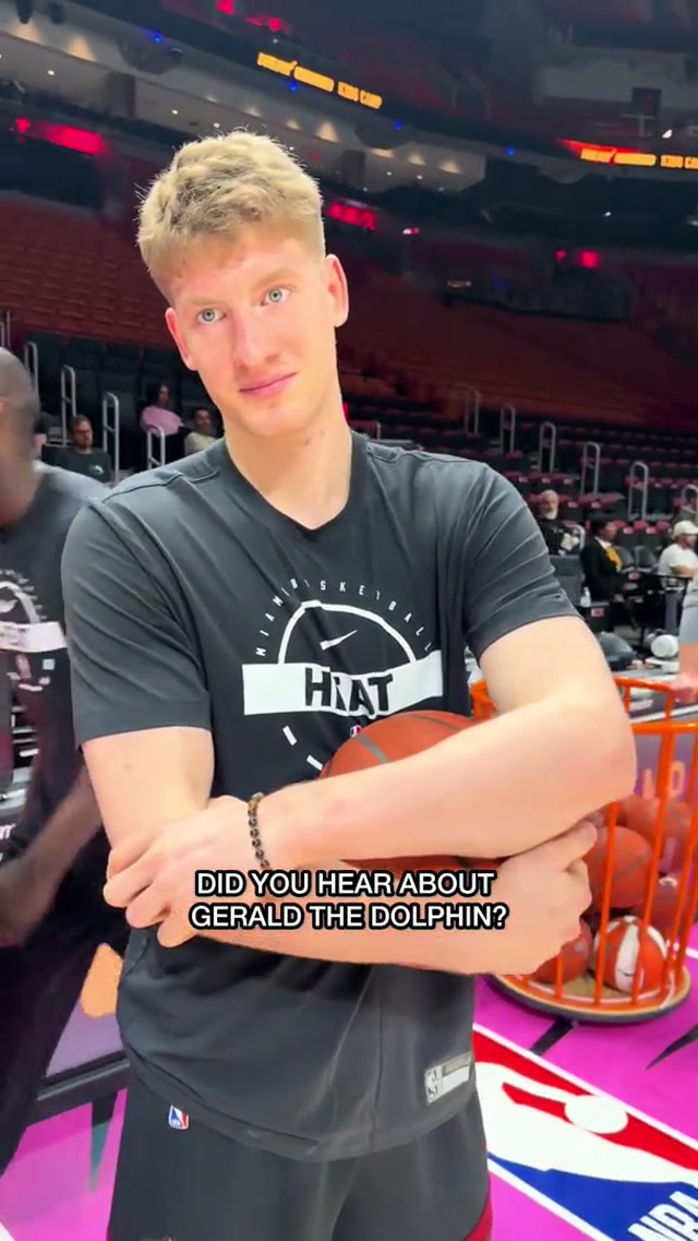 Kas doesn’t believe anything admin says anymore 🤣 #dolphin #florida #miami #nba #gerald 
