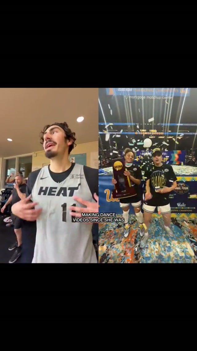 #duet with @Gabriela Jaquez from the garage to the big stage ⭐️ #ucla #basketball #champions #miamiheat 