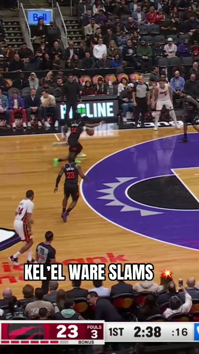 The sweet sounds of Warehouse dunks 🤌 #kelel #miami #miamiheat #nba 