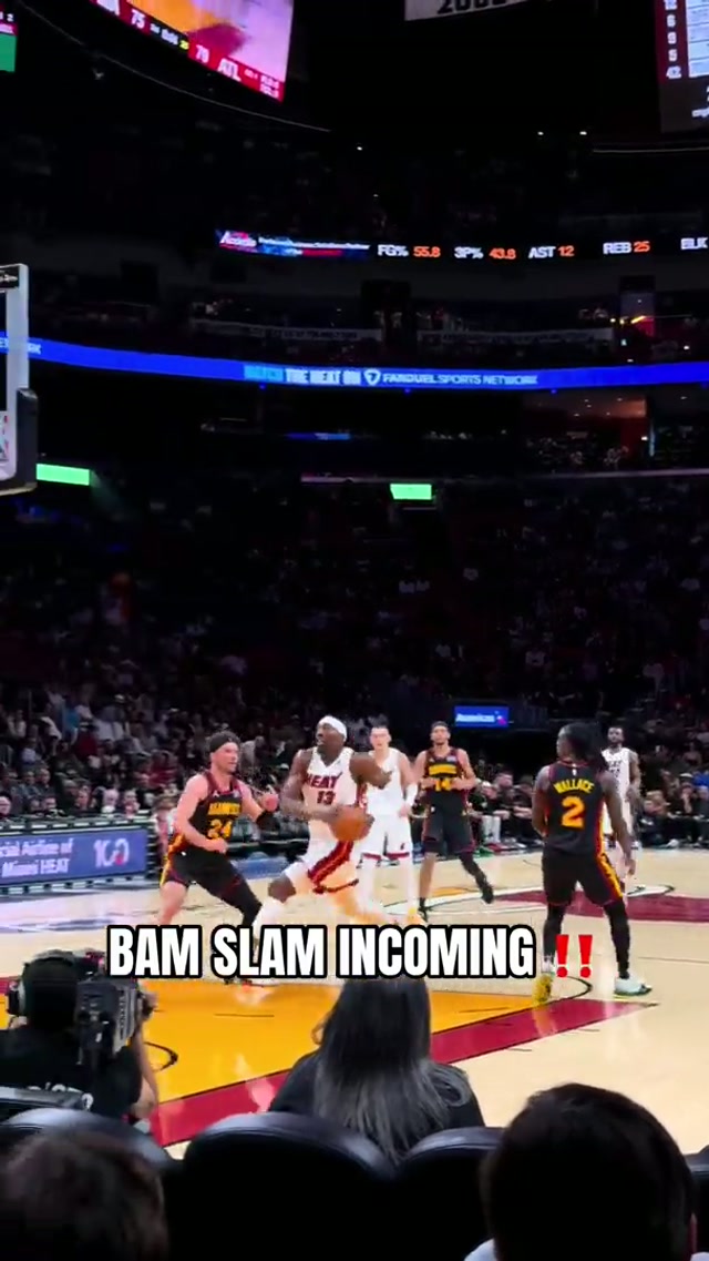 GET OUTTA HIS WAY 💥 #bam #bamadebayo #dunk #slam 