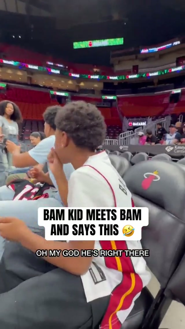 @bam_kid told Bam he's better than him 😂 #bam #83points #fan #miami #viral