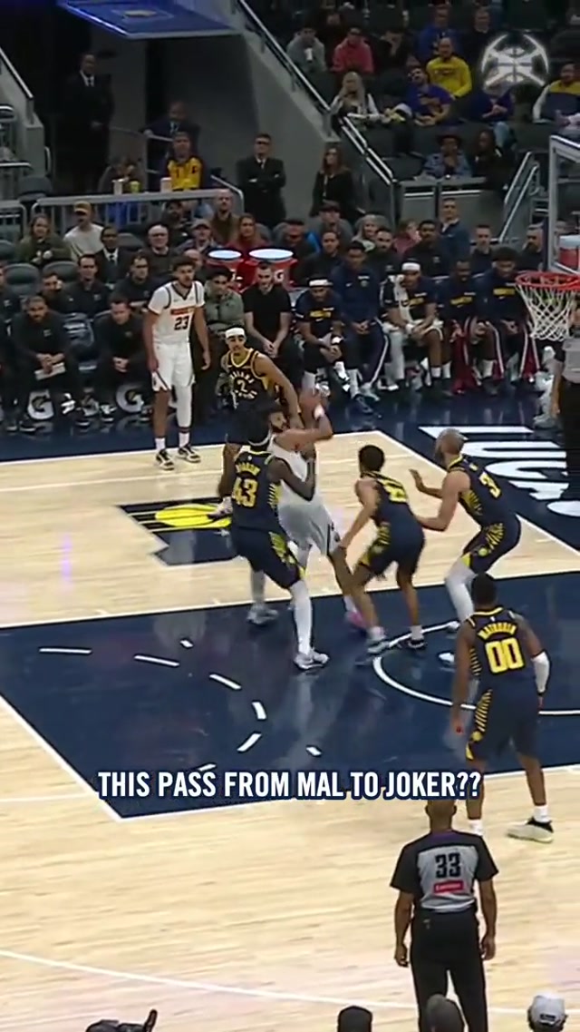 WILD 😳 #nba #basketball #denvernuggets #nikolajokic