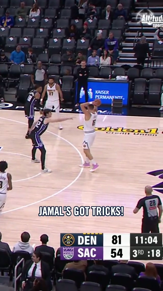 Gettin' crafty 🤯 #basketball #denvernuggets #nba #nikolajokic #jamalmurray